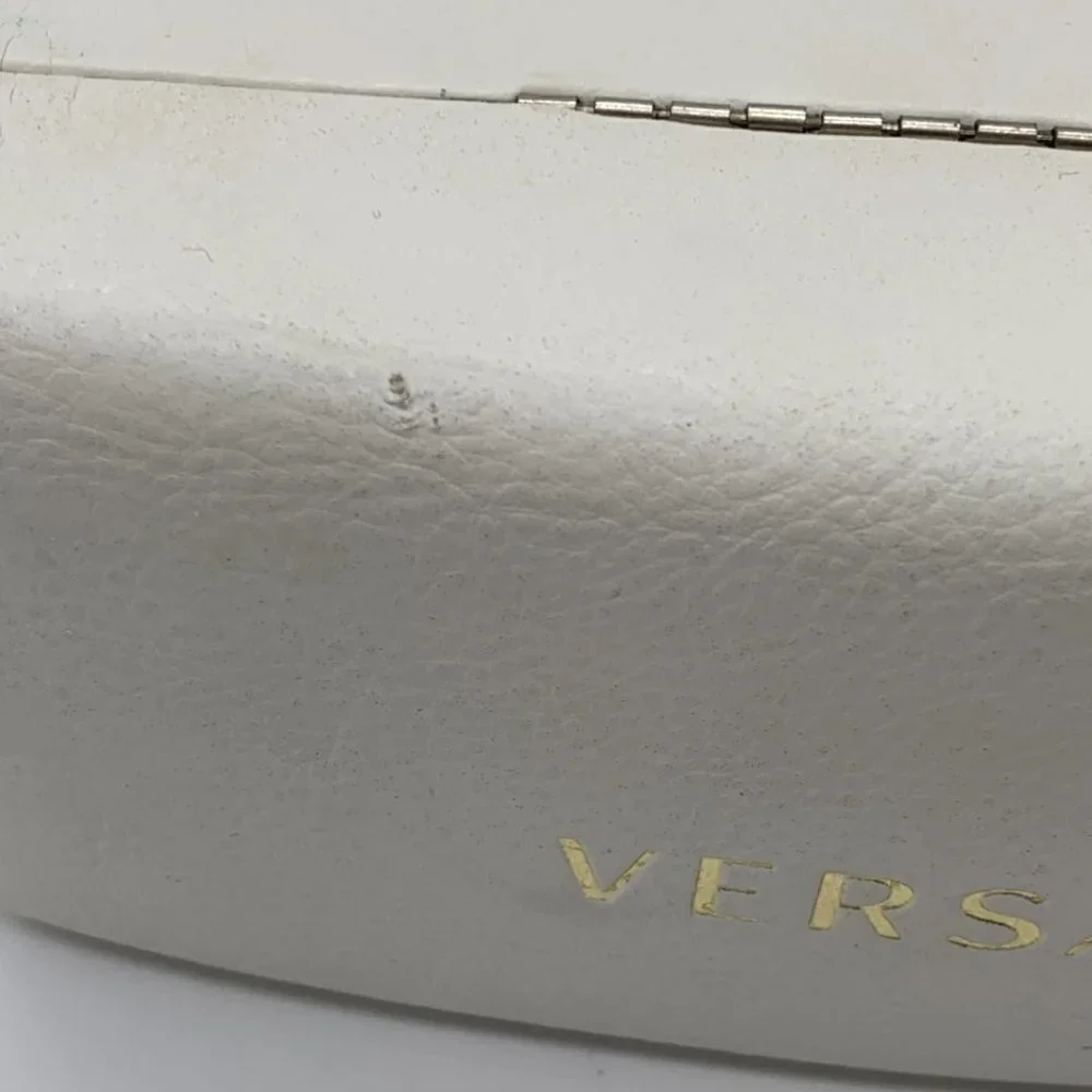 Versace Large Eyeglasses/Sunglasses Case White